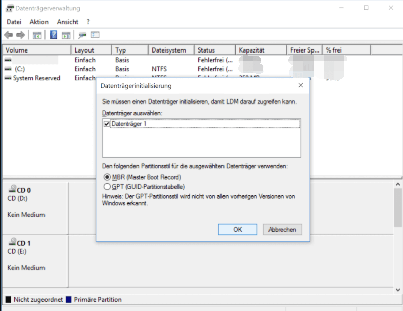 Eine neue Festplatte hinzufügen, um SoftRAID 5 zu erweitern