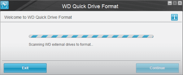WD externe Festplatte mit WD Quick Formatter formatieren - Festplatte scannen
