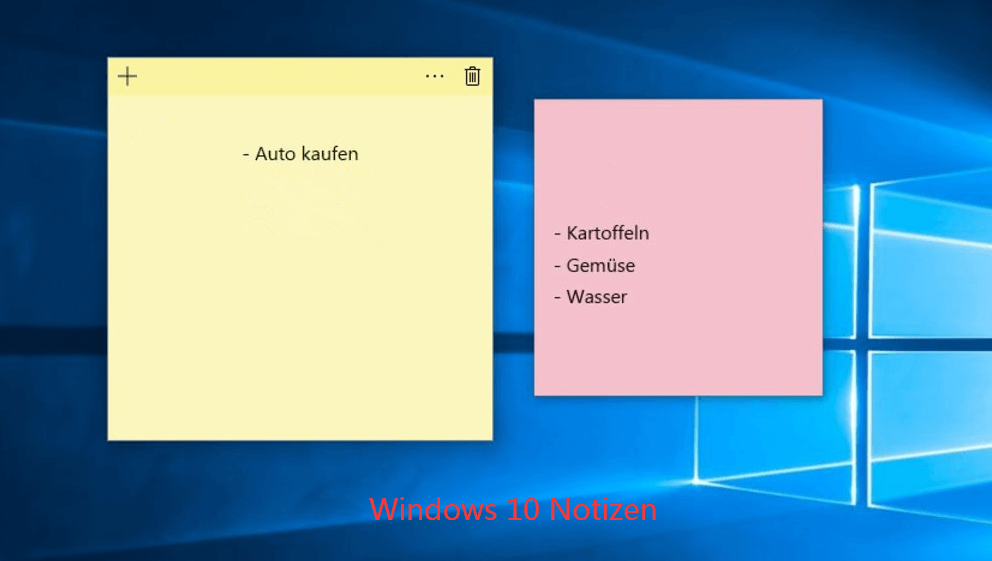 Windows Kurznotizen windows 10