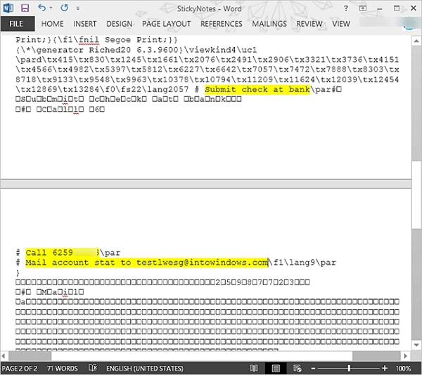 Kurznotizen von der SNT-Dateien wiederherstellen