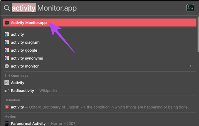 macOS Activity Monitor öffnen