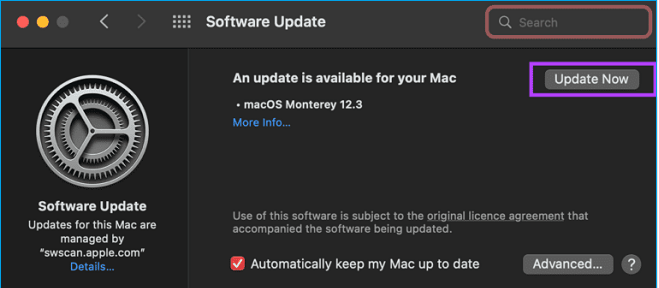 macOS Monterey aktualisieren
