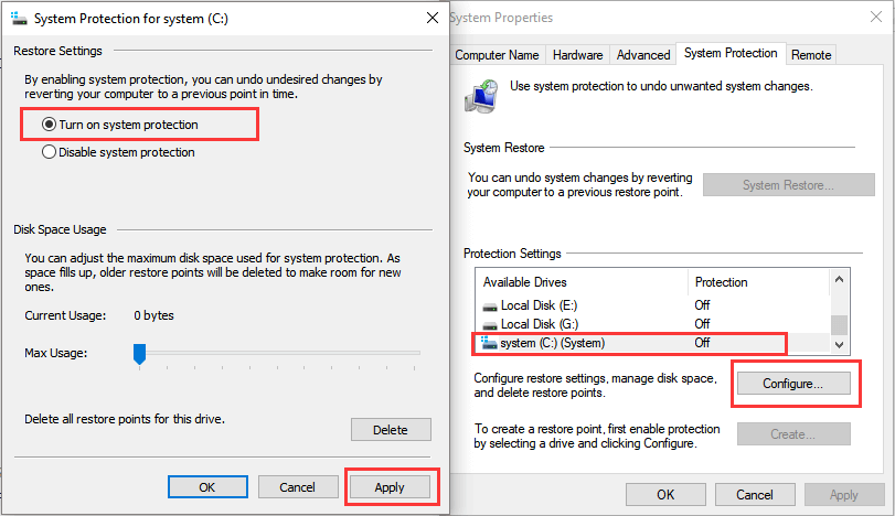 Systemwiederherstellungsfunktion in windows 10 aktivieren