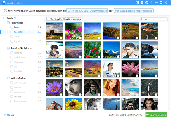 iTunes Daten wiederherstellen mit Anleitung von EaseUS MobiSaver