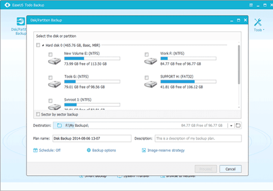 EaseUS Data Recovery Wizard - Scan Selected Drive