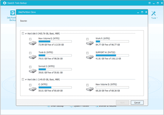 EaseUS Data Recovery Wizard - Select Files to Recover