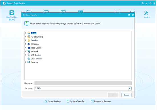 EaseUS Data Recovery Wizard - Select Files to Recover