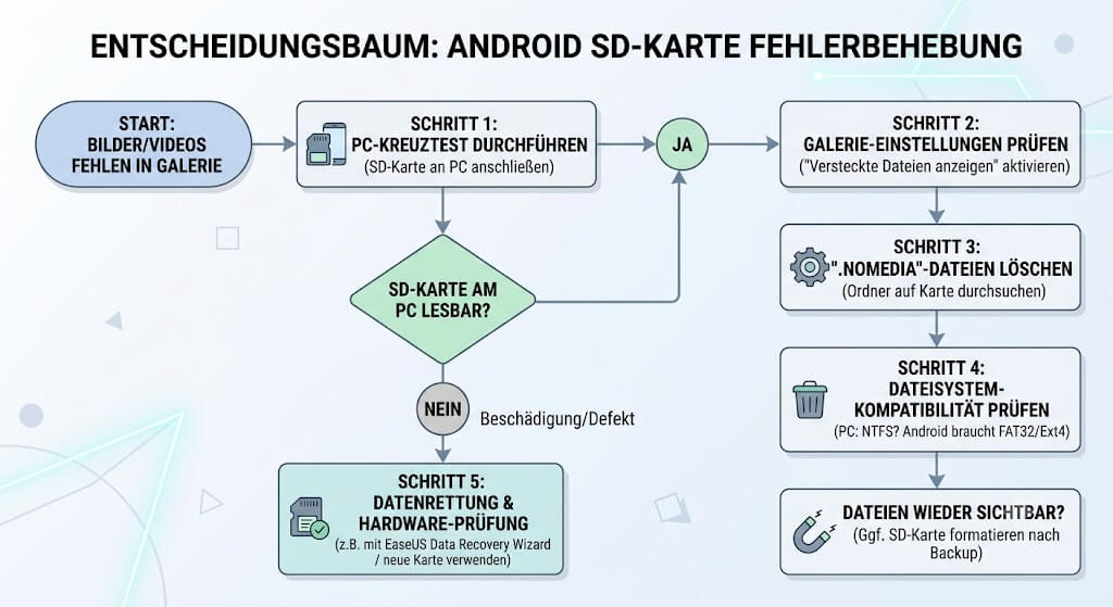 Android SD-Karte prüfen