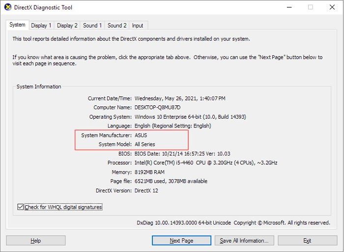 Asus Laptop Modul überprüfen