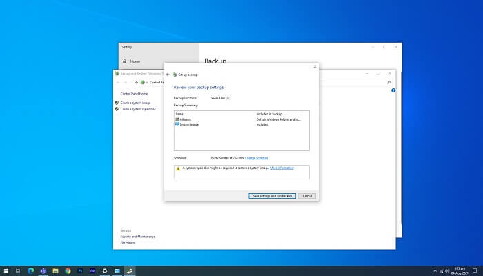 Automatisches Sichern von Windows 11 mit Windows Sichern und Wiederherstellen - Schritt 6