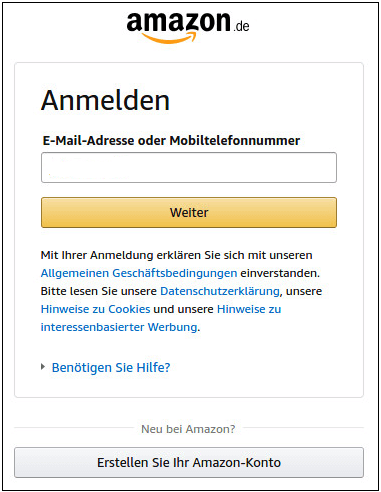 Melden Sie sich an, indem Sie Ihren Benutzernamen und Ihr Passwort eingeben.