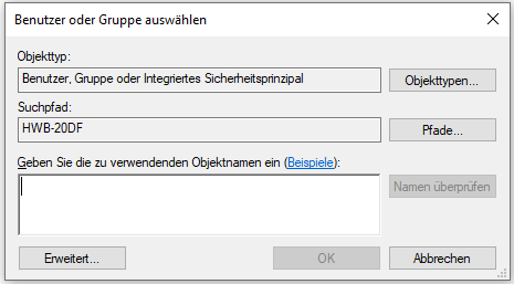 Die Berechtigungs-Einstellungen ändern - Schritt 3