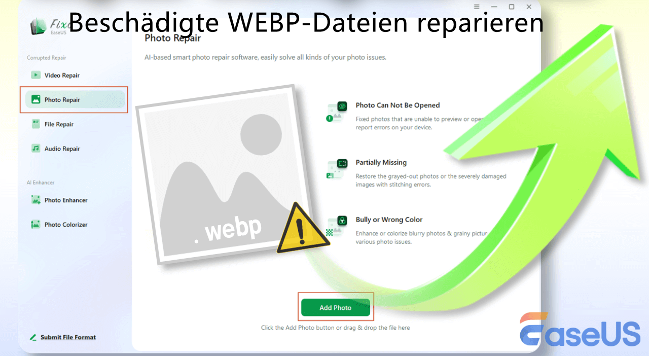 beschädigtes WebP reparieren