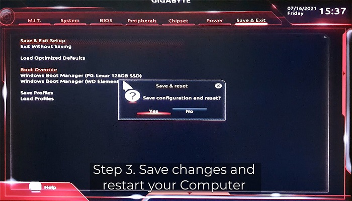 Bootreihenfolge ändern