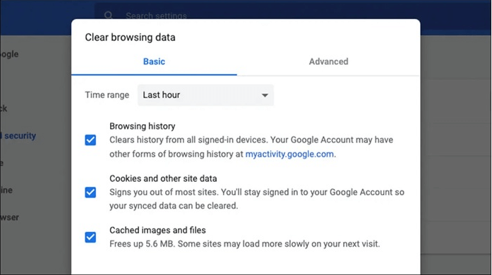 Browsingdaten löschen