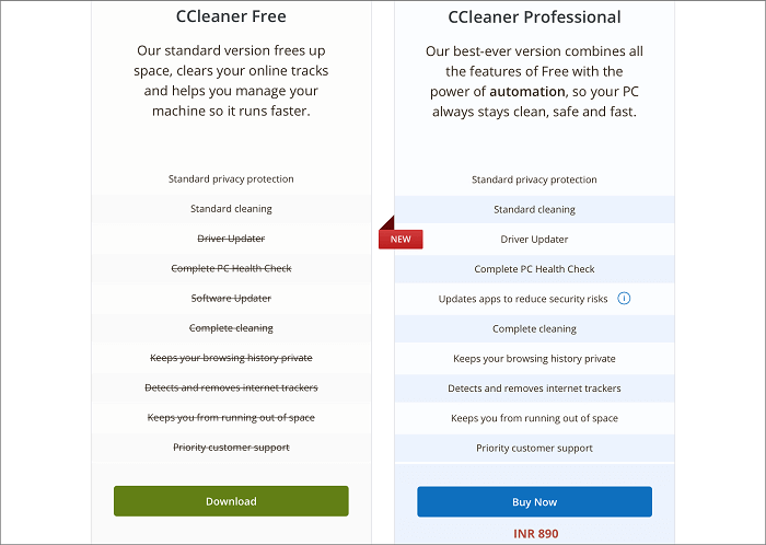 CCleaner Übersicht