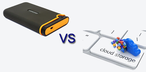 Cloud-Backup vs. externe Festplatte