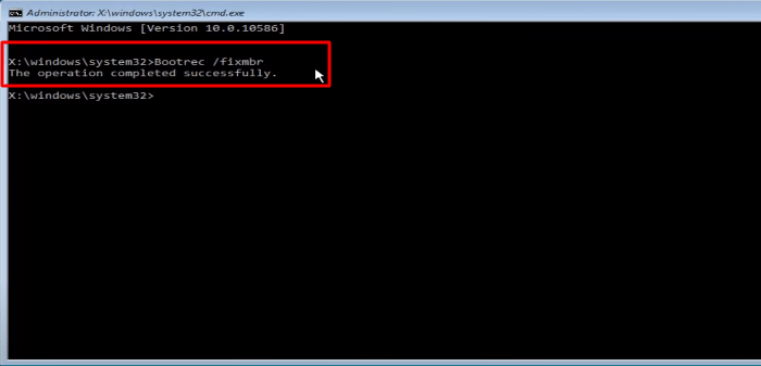 Drücken Sie Enter, um den Vorgang abzuschließen