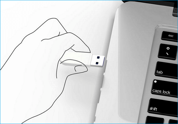 Verbinden Sie Ihr Speichergerät mit dem PC