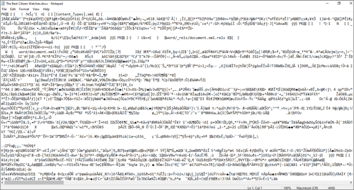 Datei mit Notepad beschädigen