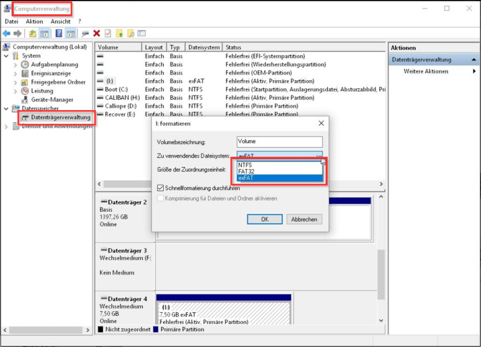 2023]So formatieren 64GB SD-Karte oder zu FAT32 -