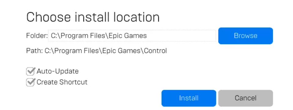 neuen Speicherort einsetzen