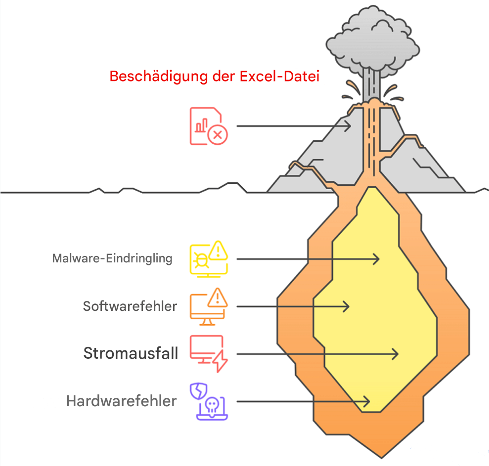 Was verursacht die Beschädigung von Excel-Dokumenten