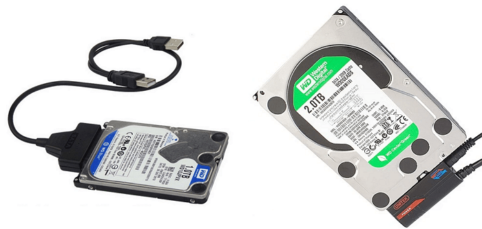 Festplatte oder SSD als externe Festplatte an einen neuen Computer anschließen