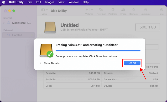 Vollständige Formatierung des WD-Laufwerks