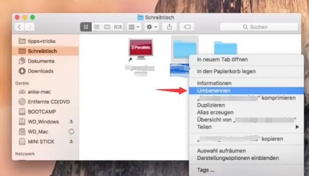 JPEG auf Mac durch Ändern der Dateierweiterung reparieren