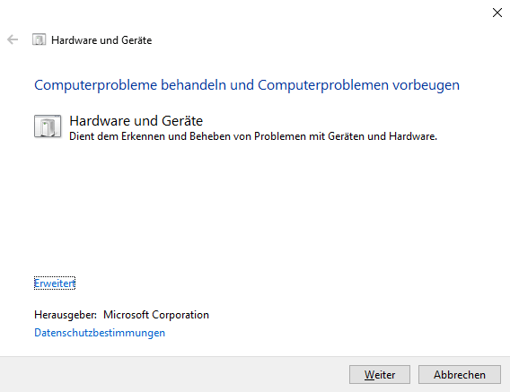 Offene Fehlerbehebung
