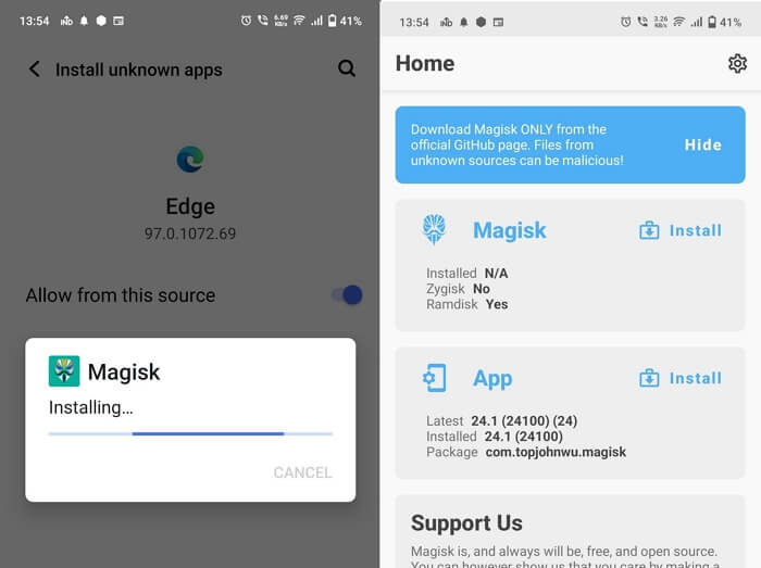 Magisk herunterladen