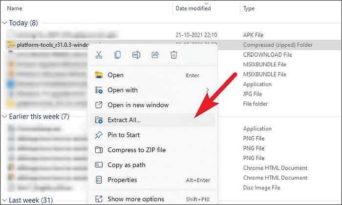 SKD-Plattform-Tools entpacken