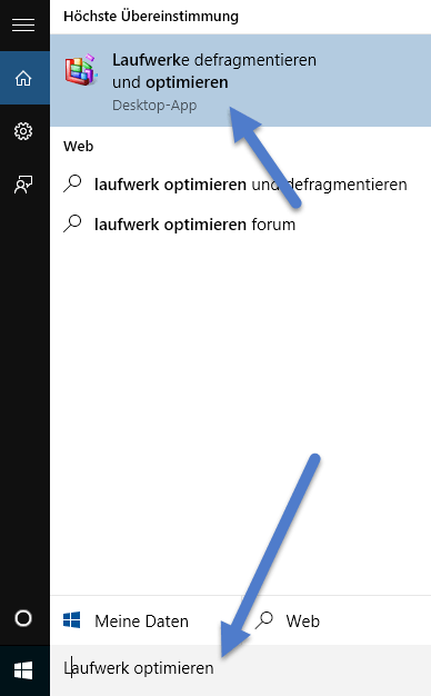Laufwerke optimieren und defragmentieren