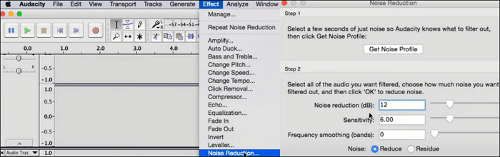 Audacity Rauschunterdrückung