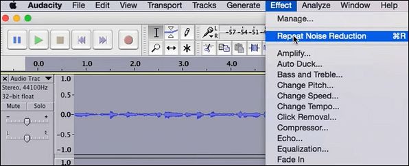 Audacity Rauschunterdrückung wiederholen