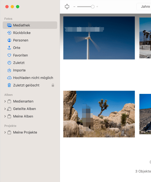 Öffnen Sie die Fotobibliothek