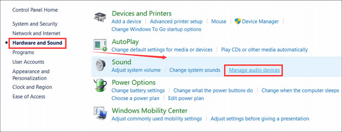 Audiogerät in Windows verwalten