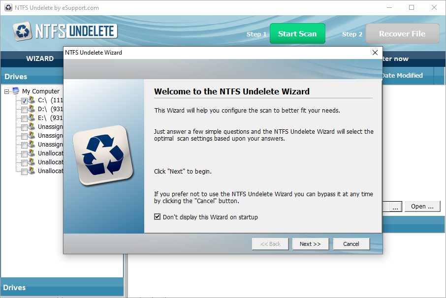 ntfs undelete