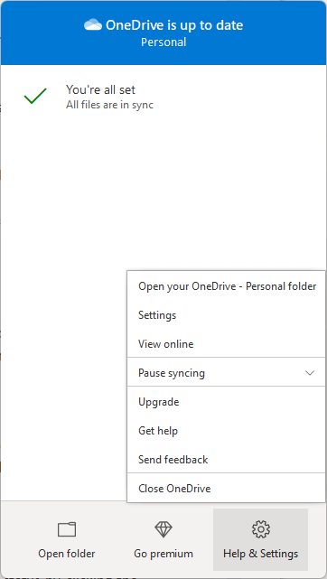 OneDrive überprüfen