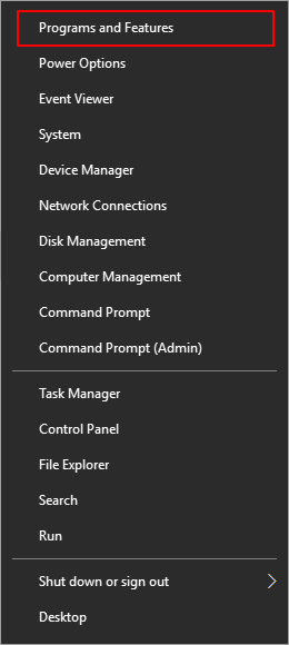 Auf Programme und Funktionen klicken