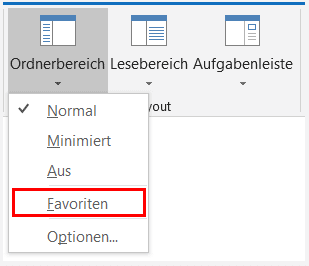 Über die Outlook-Favoriten