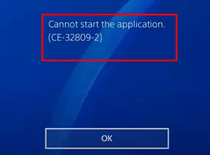 Über den PS4 Fehlercode ce-32809-2