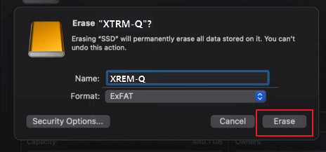 Neuformatierung auf Mac ausführen