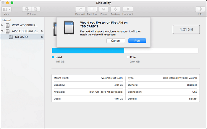 SD-Karte mit Erster Hilfe reparieren