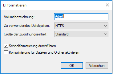 SanDisk mit Datei-Explorer formatieren
