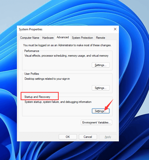 Das Standardbetriebssystem für den Start festlegen - Schritt 1