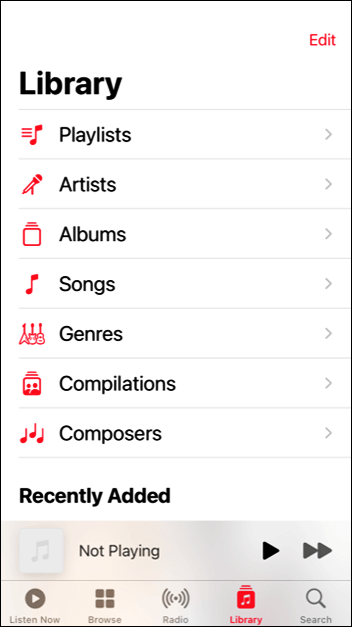 Songs auf Apple Music überprüfen