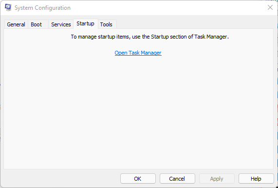 Task Manager öffnen