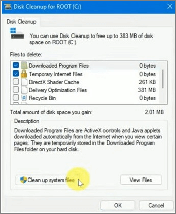 Systemdatei bereinigen